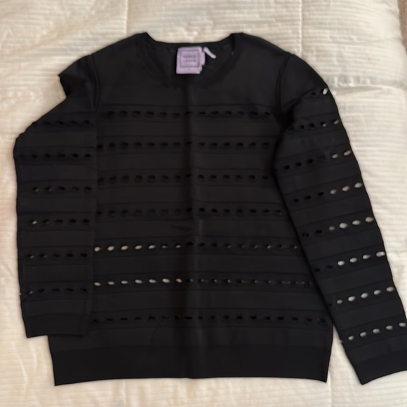 Herve Leger Yusa Eyelet Top👚 Medium ❤️ HL - Picture 7 of 7